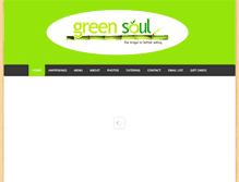 Tablet Screenshot of greensoulliving.com